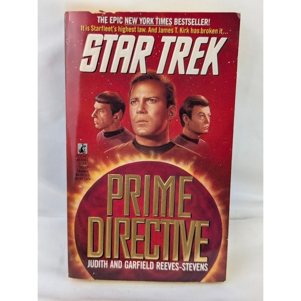 Pocket Books Star Trek Paperback Prime Directive 1991 Judith Reeves-Stevens